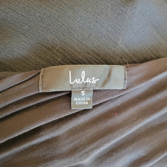 LULUS Black Deep V Neck Dolman Sleeve Pants Jumpsuit  Size Small - Picture 8 of 9